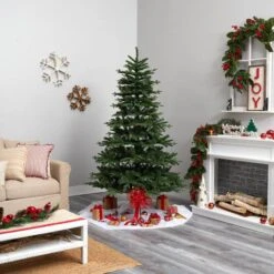 7ft. Pre-Lit Montreal Spruce Artificial Christmas Tree, Warm White LED Lights -Northlight Shop D478871S 10