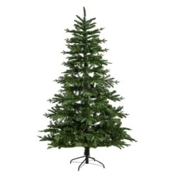 7ft. Pre-Lit Montreal Spruce Artificial Christmas Tree, Warm White LED Lights -Northlight Shop D478871S 3