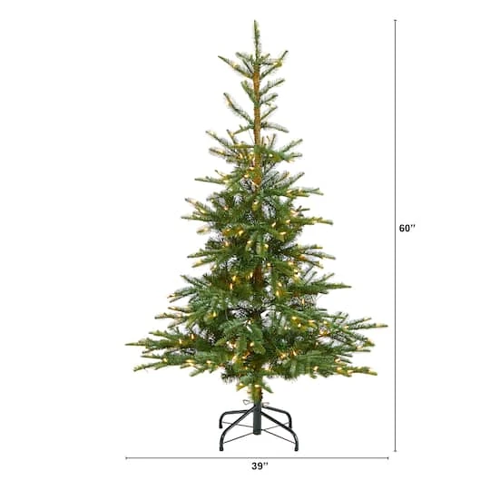5ft. Pre-Lit Layered Washington Spruce Artificial Christmas Tree, Clear Lights 5 5ft. Pre-Lit Layered Washington Spruce Artificial Christmas Tree, Clear Lights - Image 3