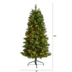 5ft. Pre-Lit West Virginia Mountain Pine Artificial Christmas Tree, Clear Lights 20 5ft. Pre-Lit West Virginia Mountain Pine Artificial Christmas Tree, Clear Lights -Northlight Shop D478901S 2