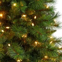 5ft. Pre-Lit West Virginia Mountain Pine Artificial Christmas Tree, Clear Lights 17 5ft. Pre-Lit West Virginia Mountain Pine Artificial Christmas Tree, Clear Lights -Northlight Shop D478901S 4