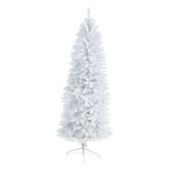 6ft. Pre-Lit White Artificial Christmas Tree, Warm White LED Lights 16 6ft. Pre-Lit White Artificial Christmas Tree, Warm White LED Lights -Northlight Shop D478909S 3