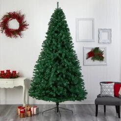 9ft. Pre-Lit Northern Tip Artificial Christmas Tree, Clear LED Lights -Northlight Shop D478935S 8