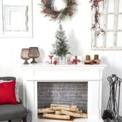 2ft. Pre-Lit Frosted Artificial Christmas Tree In Decorative Planter, Clear Lights 23 2ft. Pre-Lit Frosted Artificial Christmas Tree In Decorative Planter, Clear Lights -Northlight Shop D478947S 10