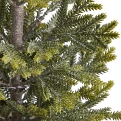 2ft. Pre-Lit Pine Artificial Christmas Tree In Rustic Metal Planter, Warm White Lights -Northlight Shop D478948S 5