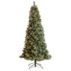 8ft. Pre-Lit Frosted British Columbia Mountain Pine Artificial Christmas Tree, Clear Lights 2 8ft. Pre-Lit Frosted British Columbia Mountain Pine Artificial Christmas Tree, Clear Lights -Northlight Shop D478950S 1
