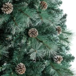 8ft. Pre-Lit Frosted British Columbia Mountain Pine Artificial Christmas Tree, Clear Lights 18 8ft. Pre-Lit Frosted British Columbia Mountain Pine Artificial Christmas Tree, Clear Lights -Northlight Shop D478950S 5