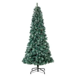 9ft. Pre-Lit Frosted British Columbia Mountain Pine Artificial Christmas Tree, Clear Lights 16 9ft. Pre-Lit Frosted British Columbia Mountain Pine Artificial Christmas Tree, Clear Lights -Northlight Shop D478951S 3
