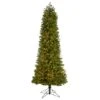 8.5ft. Pre-Lit Slim Colorado Mountain Spruce Artificial Christmas Tree, Multifunction White Micro LED Lights 2 8.5ft. Pre-Lit Slim Colorado Mountain Spruce Artificial Christmas Tree, Multifunction White Micro LED Lights -Northlight Shop D478961S 1