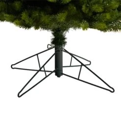 8.5ft. Pre-Lit Slim Colorado Mountain Spruce Artificial Christmas Tree, Multifunction White Micro LED Lights -Northlight Shop D478961S 6