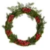 20" Iced Pine & Berries Christmas Wreath -Northlight Shop D478972S 1