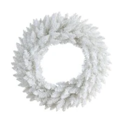 24" Pre-Lit Colorado Spruce Christmas Wreath 11 24" Pre-Lit Colorado Spruce Christmas Wreath -Northlight Shop D478974S 3