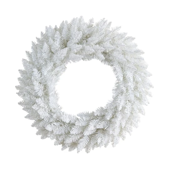 24" Pre-Lit Colorado Spruce Christmas Wreath 6 24" Pre-Lit Colorado Spruce Christmas Wreath - Image 4