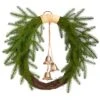 24" Holiday Christmas Pine And Hanging Bells Wreath 1 24" Holiday Christmas Pine And Hanging Bells Wreath -Northlight Shop D478988S 1
