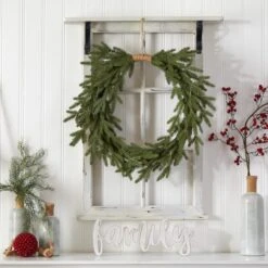 24" Pre-Lit Holiday Christmas Cascading Pine Wreath 15 24" Pre-Lit Holiday Christmas Cascading Pine Wreath -Northlight Shop D479012S 5