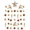 40ct. Gold Shatterproof Lux Christmas Ornament Set -Northlight Shop D479035S 1