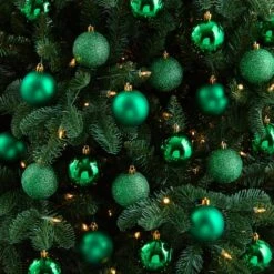 30ct. 2.5" Green Shatterproof Christmas Ornaments -Northlight Shop D479039S 4