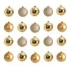 20ct. 3" Gold Shatterproof Christmas Ornaments 2 20ct. 3" Gold Shatterproof Christmas Ornaments -Northlight Shop D479046S 1