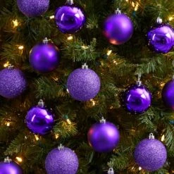 20ct. 3" Purple Shatterproof Christmas Ornaments 11 20ct. 3" Purple Shatterproof Christmas Ornaments -Northlight Shop D479048S 4