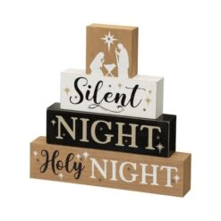 Glitzhome® 12" LED Lighted Nativity Block Word Sign 15 Glitzhome® 12" LED Lighted Nativity Block Word Sign -Northlight Shop D479430S 4