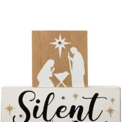 Glitzhome® 12" LED Lighted Nativity Block Word Sign 18 Glitzhome® 12" LED Lighted Nativity Block Word Sign -Northlight Shop D479430S 7