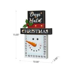 Glitzhome® 15" LED Christmas Snowman Countdown Décor 17 Glitzhome® 15" LED Christmas Snowman Countdown Décor -Northlight Shop D479443S 6