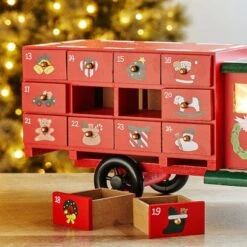 Glitzhome® 14.5" Christmas Truck Countdown Décor -Northlight Shop D479444S 4