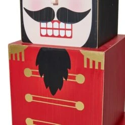 Glitzhome® 36" Wooden Block Nutcracker Porch Décor 19 Glitzhome® 36" Wooden Block Nutcracker Porch Décor -Northlight Shop D479475S 8
