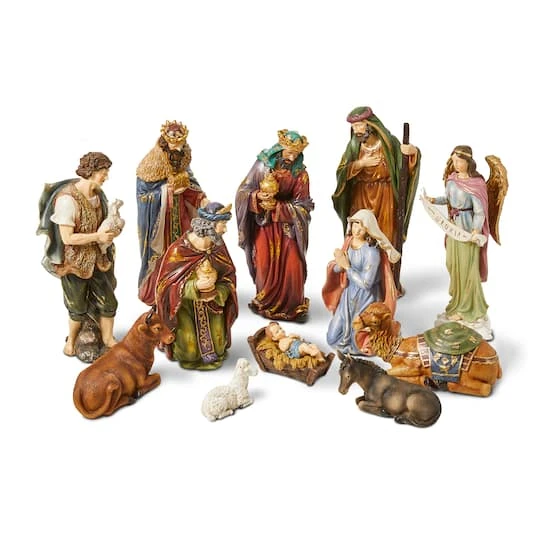 Glitzhome® 16" Oversized Nativity Figurine Set 4 Glitzhome® 16" Oversized Nativity Figurine Set - Image 2