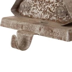 Glitzhome® 8" Marquee LED Christmas Tree & Star Wooden & Metal Stocking Holder Set 17 Glitzhome® 8" Marquee LED Christmas Tree & Star Wooden & Metal Stocking Holder Set -Northlight Shop D479484S 7