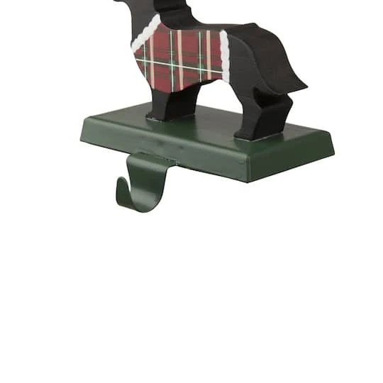 Glitzhome® 6" Wooden & Metal Dachshund Stocking Holder 7 Glitzhome® 6" Wooden & Metal Dachshund Stocking Holder - Image 5