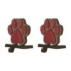 Glitzhome® Paw Print Christmas Stocking Holder Set 1 Glitzhome® Paw Print Christmas Stocking Holder Set -Northlight Shop D479511S 1