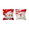 Glitzhome® Hooked 3D Santa & Snowman Throw Pillow Set 1 Glitzhome® Hooked 3D Santa & Snowman Throw Pillow Set -Northlight Shop D479533S 1