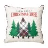 Glitzhome® Farm Fresh Heavy Cotton Christmas Tree Throw Pillow -Northlight Shop D479543S 1
