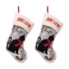 Glitzhome® 20" Cat Hooked Stockings, 2ct. 1 Glitzhome® 20" Cat Hooked Stockings, 2ct. -Northlight Shop D479604S 1