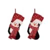 Glitzhome® 19" 3D Penguin Hooked Stockings, 2ct. -Northlight Shop D479608S 1