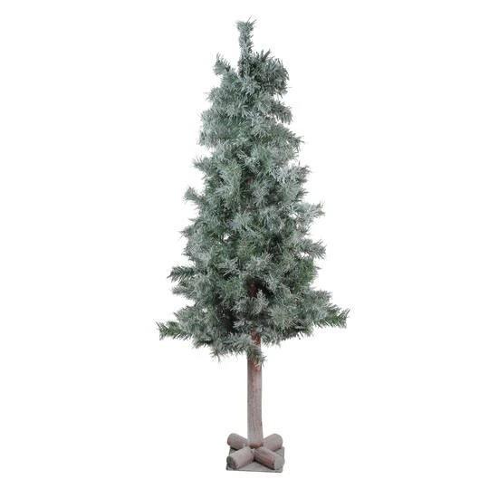 Northlight 4ft. Unlit Lightly Flocked & Glittered Woodland Alpine Artificial Christmas Tree 4 Northlight 4ft. Unlit Lightly Flocked & Glittered Woodland Alpine Artificial Christmas Tree - Image 2