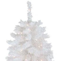 Northlight 7.5ft. Pre-Lit Flocked White Spruce Artificial Christmas Tree, Clear Lights 14 Northlight 7.5ft. Pre-Lit Flocked White Spruce Artificial Christmas Tree, Clear Lights -Northlight Shop D489948S 5