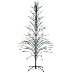 Northlight 6ft. Pre-Lit Green Cascade Twig Artificial Christmas Tree, Green Lights 12 Northlight 6ft. Pre-Lit Green Cascade Twig Artificial Christmas Tree, Green Lights -Northlight Shop D489970S 1 1