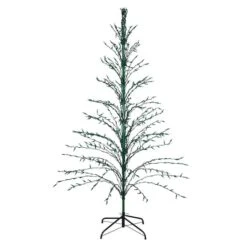 Northlight 6ft. Pre-Lit Green Cascade Twig Artificial Christmas Tree, Green Lights 14 Northlight 6ft. Pre-Lit Green Cascade Twig Artificial Christmas Tree, Green Lights -Northlight Shop D489970S 11