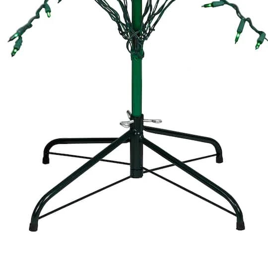 Northlight 6ft. Pre-Lit Green Cascade Twig Artificial Christmas Tree, Green Lights 10 Northlight 6ft. Pre-Lit Green Cascade Twig Artificial Christmas Tree, Green Lights - Image 8