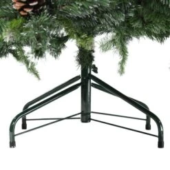 Northlight 6.5ft. Unlit Snowy Delta Pine With Pinecones Artificial Christmas Tree -Northlight Shop D489977S 14