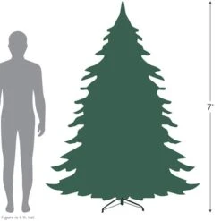 Northlight 7ft. Unlit Full Snowy Delta Pine Artificial Christmas Tree 21 Northlight 7ft. Unlit Full Snowy Delta Pine Artificial Christmas Tree -Northlight Shop D489981S 15