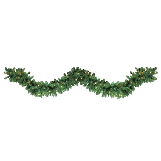 Northlight 27ft. Pre-Lit LED Artificial Olympia Pine Garland 4 Northlight 27ft. Pre-Lit LED Artificial Olympia Pine Garland - Image 2