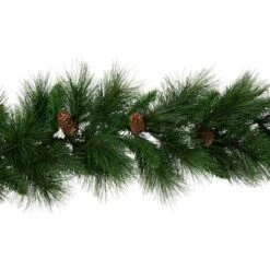 Northlight 9ft. Artificial White Valley Pine With Pine Cones Garland 20 Northlight 9ft. Artificial White Valley Pine With Pine Cones Garland -Northlight Shop D491008S 5