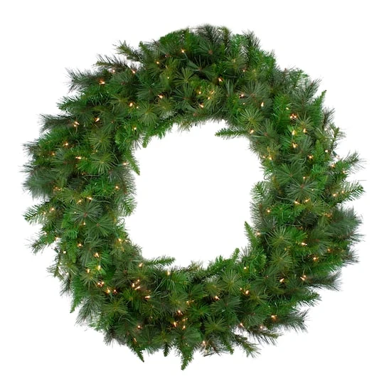 Northlight 60" Pre-Lit Artificial Canyon Pine Wreath 8 Northlight 60" Pre-Lit Artificial Canyon Pine Wreath - Image 6