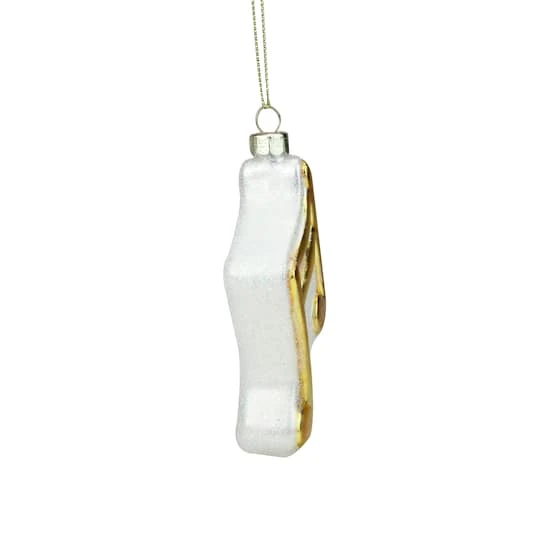 Northlight Gold & White Eighth Note Music Symbol Glass Ornament 5 Northlight Gold & White Eighth Note Music Symbol Glass Ornament - Image 3