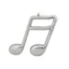 Northlight Silver Shiny Musical Sixteenth Note Ornament 1 Northlight Silver Shiny Musical Sixteenth Note Ornament -Northlight Shop D491063S 1