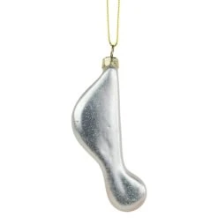 Northlight Gold & White Sixteenth Note Music Symbol Glass Ornament -Northlight Shop D491065S 14