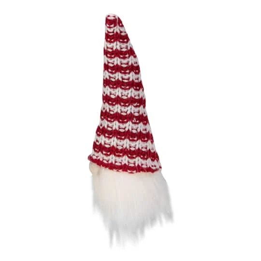 Northlight 8" Red & White Knit Gnome Head LED Ornament 7 Northlight 8" Red & White Knit Gnome Head LED Ornament - Image 5